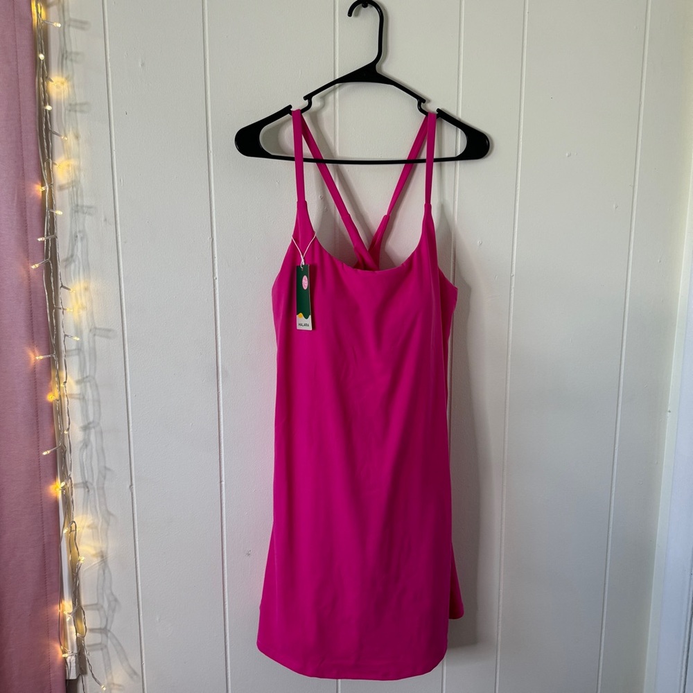 Halara Hot Pink Workout Dress